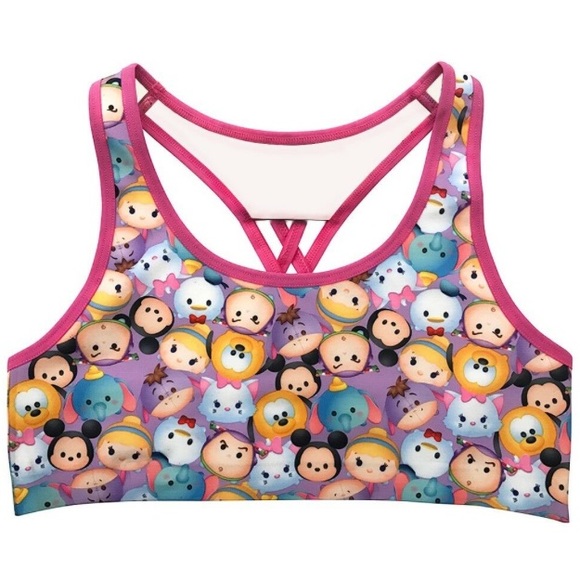 🆕GIRLS DISNEY “TSUM TSUM” Sports Bra M/8 - Picture 1 of 1